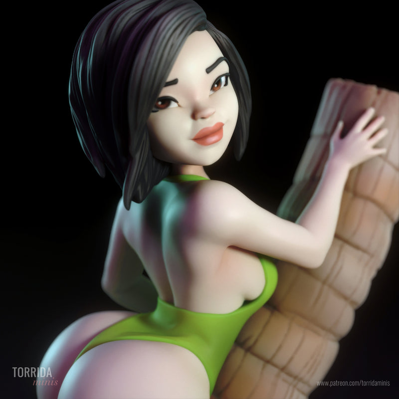 Naka | Pin-Up Statue Fan Art Miniature Unpainted | Torrida Minis