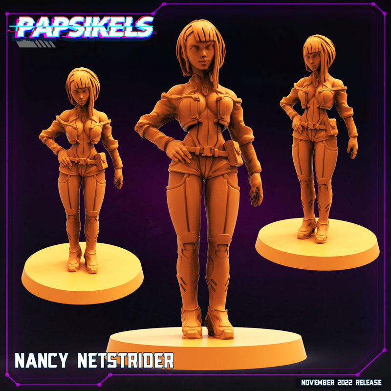 Cyber Runner Miniatures | Cyberpunk Sci-Fi Miniature | Papsikels