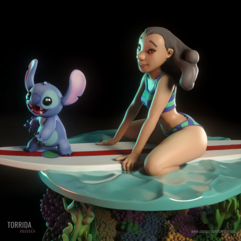 Nani | Pin-Up Statue Fan Art Miniature Unpainted | Torrida Minis