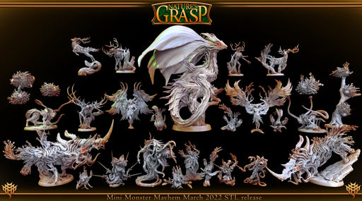 Natures Grasp Miniatures (Full Set) | Fantasy Miniature | Mini Monster Mayhem TabletopXtra