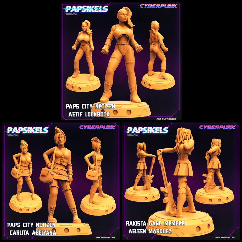 Netizen Miniatures | Law Upholders | Sci-Fi Miniature | Papsikels TabletopXtra