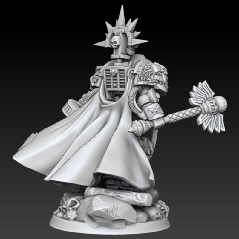 Silver Warden Clergyman B | Silver Wardens | Sci-Fi Miniature | DMG Minis