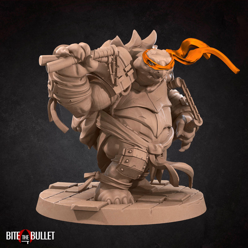 Ninja Tortle Miniatures | Tortles Vol 2 | Fantasy Miniature | Bite the Bullet