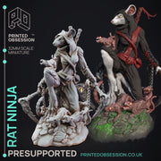 Ninjas & Mimics Miniatures (Full Set) | Fantasy Miniature | Printed Obsession TabletopXtra