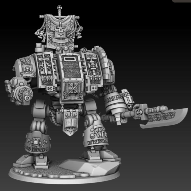 Walking Robot Box of Death | Silver Wardens | Sci-Fi Miniature | DMG Minis