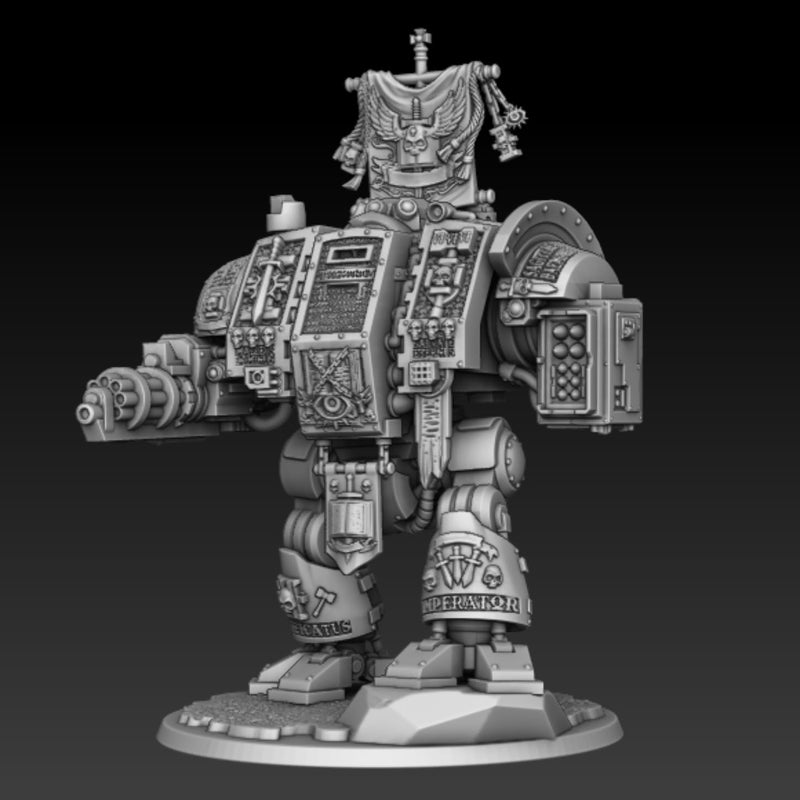 Walking Robot Box of Death | Silver Wardens | Sci-Fi Miniature | DMG Minis