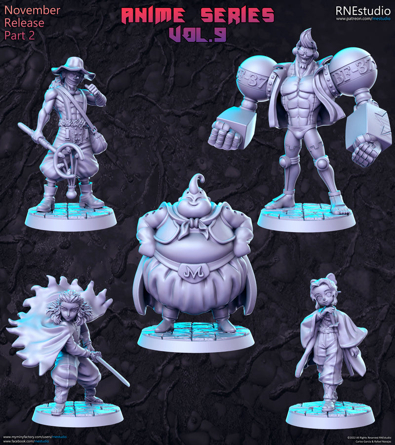 Anime Series Vol 9 Miniatures | Fantasy Miniature | RN Estudio
