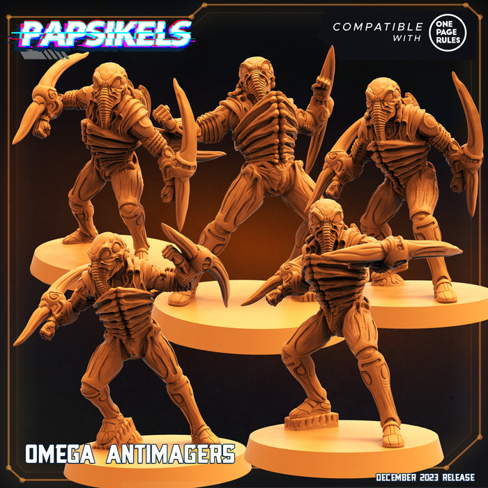 Omega Army Miniatures (Full Set) | Sci-Fi Miniature | Papsikels