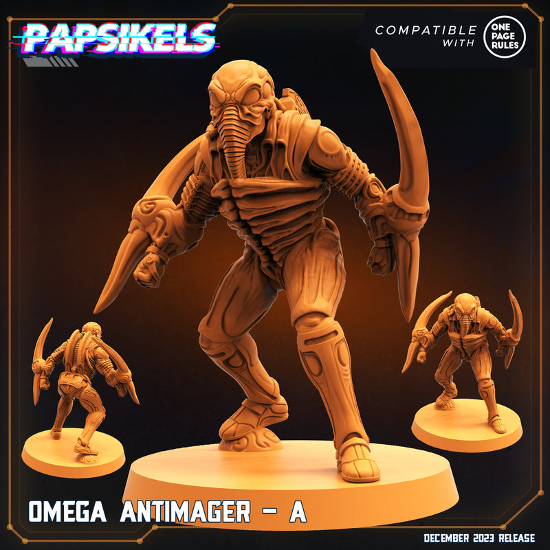 Antimager Miniatures | Omega Army | Sci-Fi Miniature | Papsikels