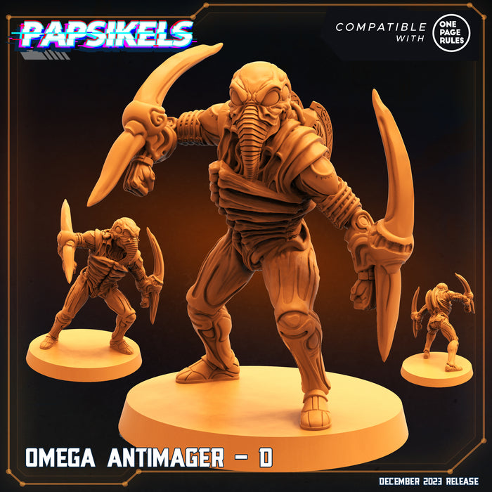 Antimager Miniatures | Omega Army | Sci-Fi Miniature | Papsikels