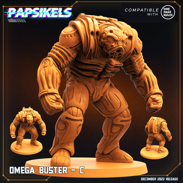 Omega Buster C | Omega Army | Sci-Fi Miniature | Papsikels