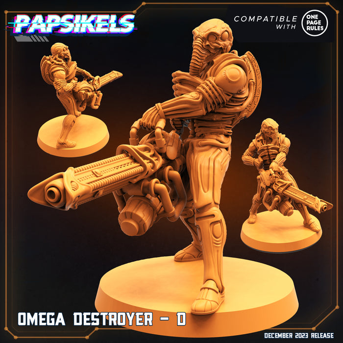 Omega Destroyer Miniatures | Omega Army | Sci-Fi Miniature | Papsikels
