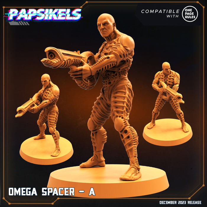 Omega Spacer A | Omega Army | Sci-Fi Miniature | Papsikels