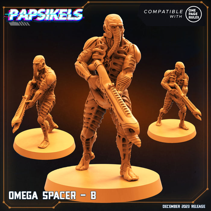 Omega Spacer Miniatures | Omega Army | Sci-Fi Miniature | Papsikels