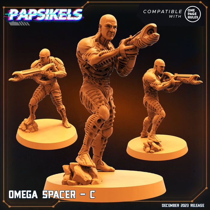 Omega Spacer Miniatures | Omega Army | Sci-Fi Miniature | Papsikels