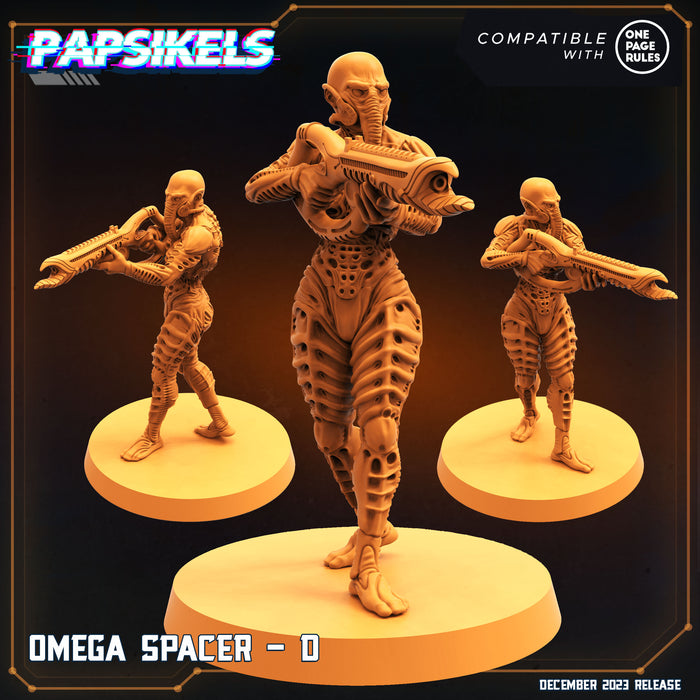 Omega Spacer D | Omega Army | Sci-Fi Miniature | Papsikels