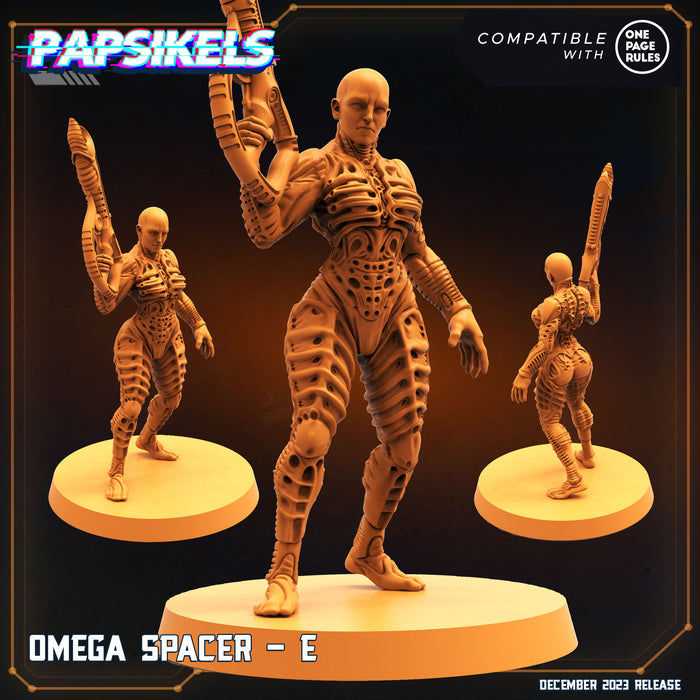 Omega Spacer E | Omega Army | Sci-Fi Miniature | Papsikels