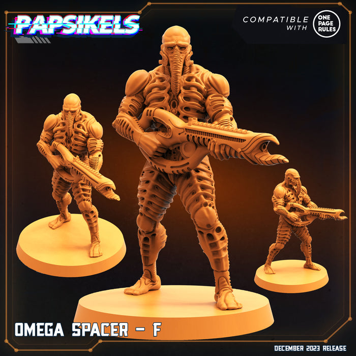 Omega Spacer F | Omega Army | Sci-Fi Miniature | Papsikels