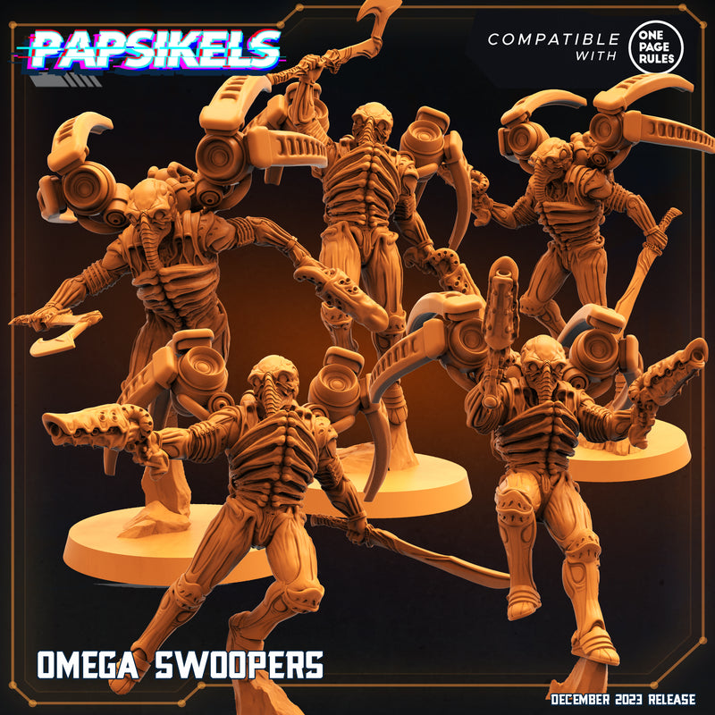 Omega Swooper Miniatures | Omega Army | Sci-Fi Miniature | Papsikels