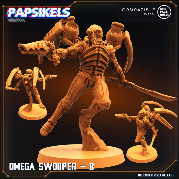 Omega Swooper B | Omega Army | Sci-Fi Miniature | Papsikels