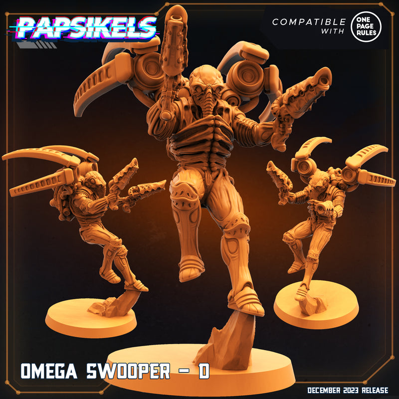 Omega Swooper Miniatures | Omega Army | Sci-Fi Miniature | Papsikels