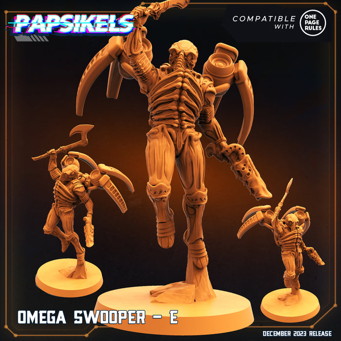 Omega Swooper Miniatures | Omega Army | Sci-Fi Miniature | Papsikels