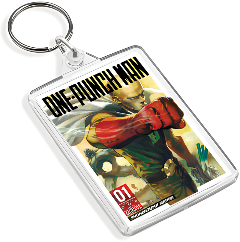 Manga Cover Art Keyring - Dual Sided English / Japanese