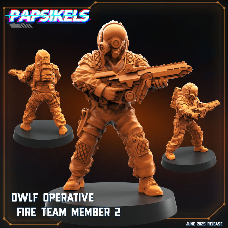 OWLF Fireteam Miniatures | Aliens Vs Humans XVIII Dark Space | Papsikels