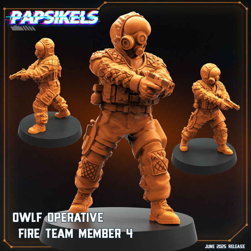 OWLF Fireteam Miniatures | Aliens Vs Humans XVIII Dark Space | Papsikels