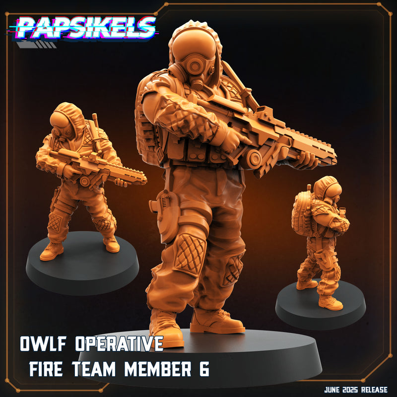 OWLF Fireteam Miniatures | Aliens Vs Humans XVIII Dark Space | Papsikels