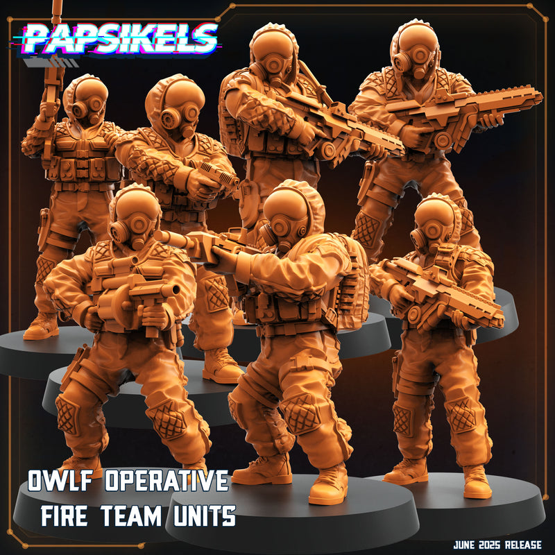 OWLF Fireteam Miniatures | Aliens Vs Humans XVIII Dark Space | Papsikels