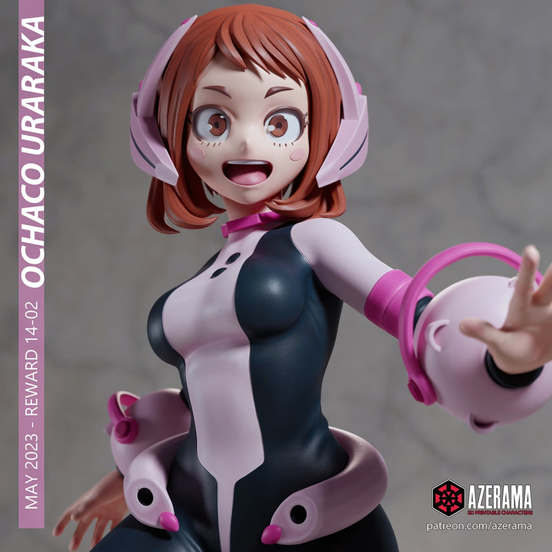 Ochaco | Pin-Up Statue Fan Art Miniature Unpainted | Azerama