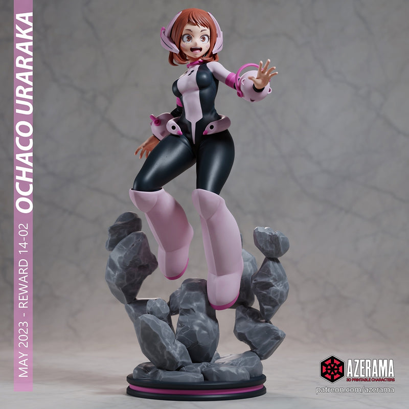 Ochaco | Pin-Up Statue Fan Art Miniature Unpainted | Azerama