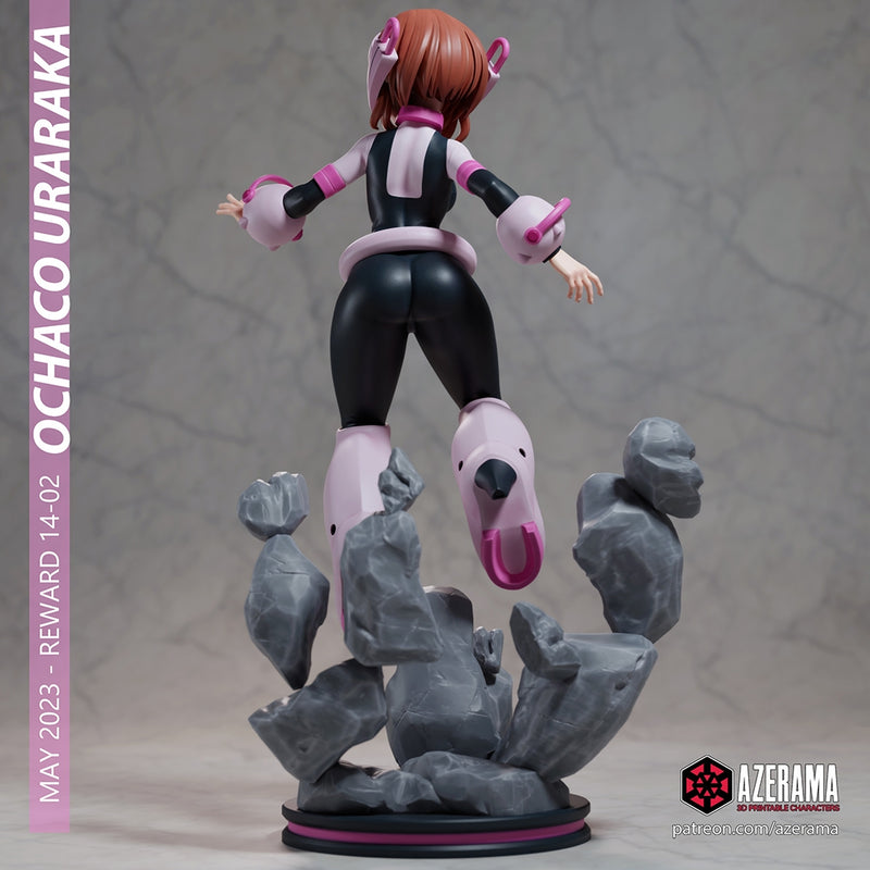 Ochaco | Pin-Up Statue Fan Art Miniature Unpainted | Azerama