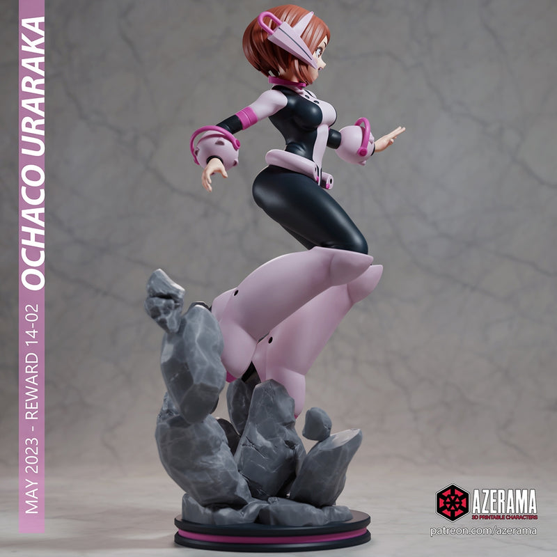 Ochaco | Pin-Up Statue Fan Art Miniature Unpainted | Azerama