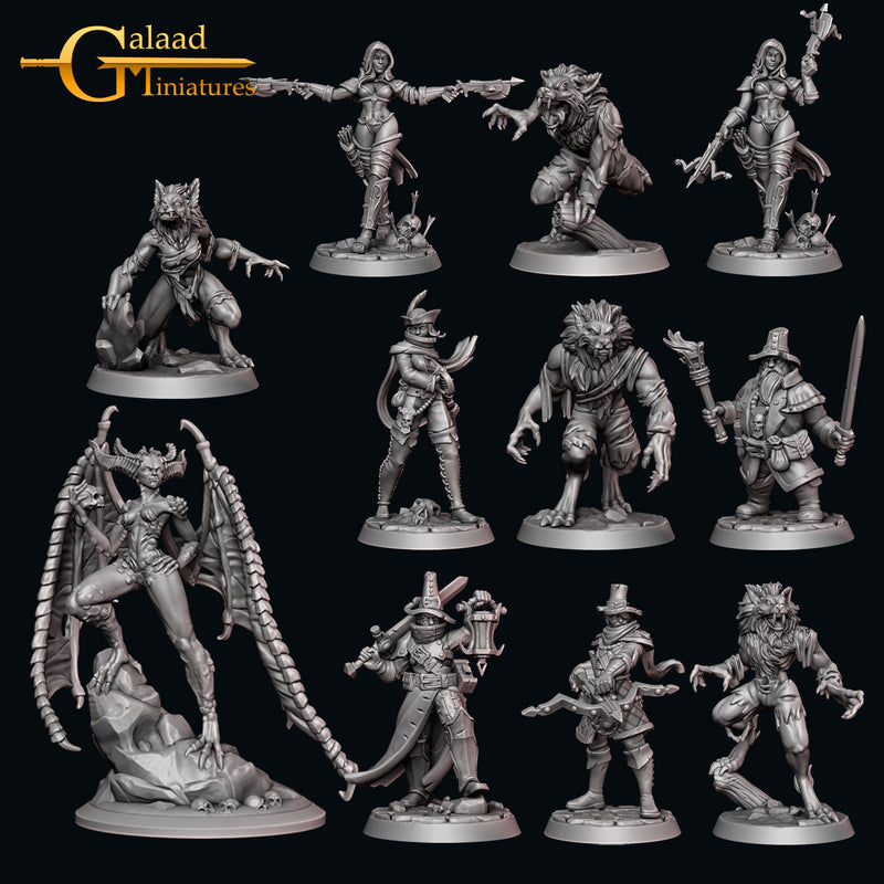 October Adventurer Miniatures (Full Set) | Fantasy Miniature | Galaad Miniatures TabletopXtra