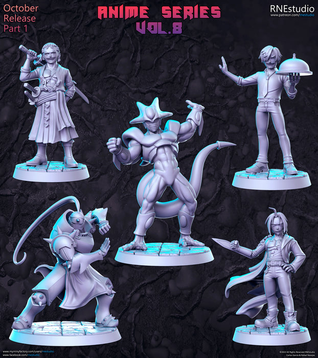 Anime Series Vol 8 Miniatures | Fantasy Miniature | RN Estudio