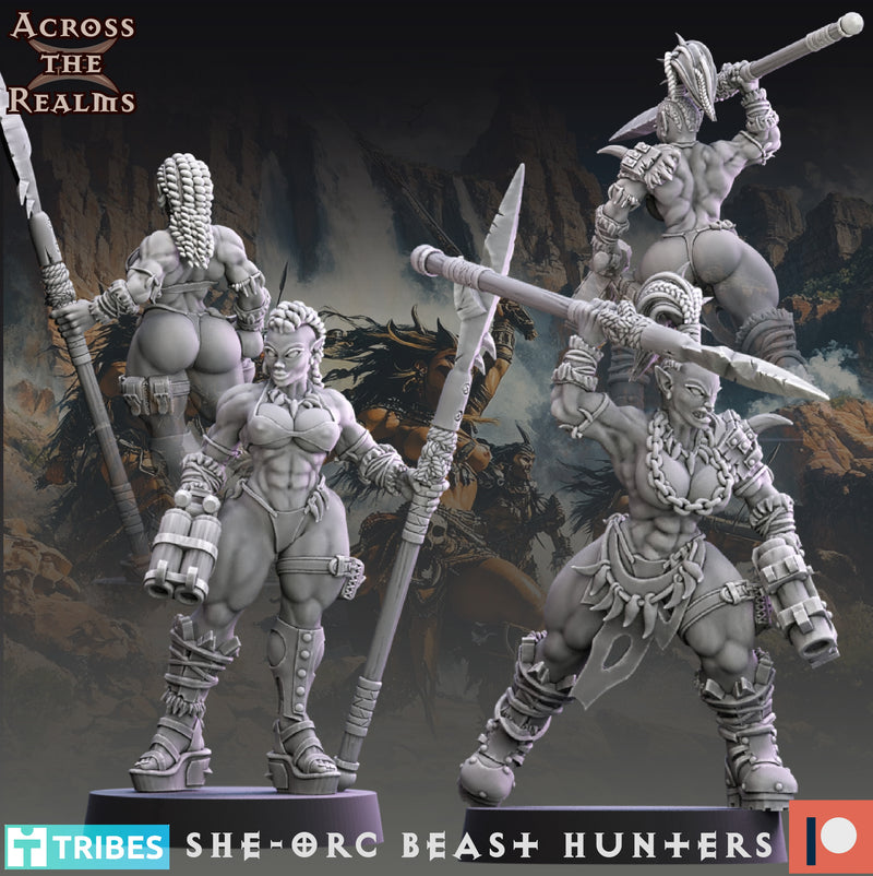 She-Orc Beast Hunter Miniatures | Beast Huntaz