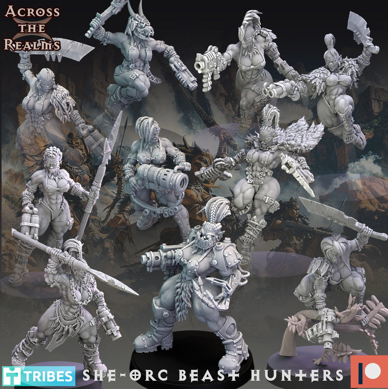 She-Orc Beast Hunter Miniatures | Beast Huntaz