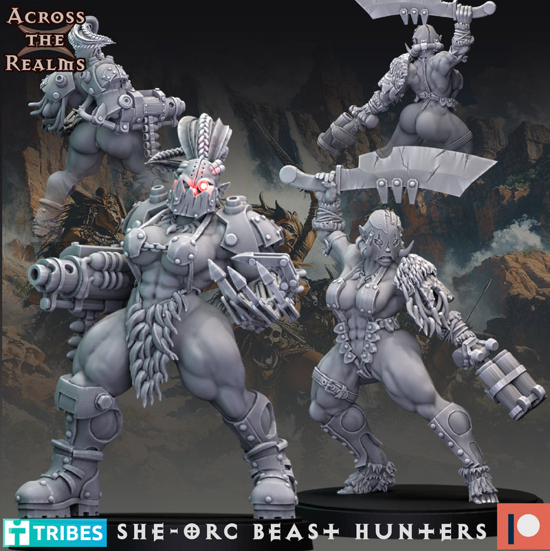 She-Orc Beast Hunter Miniatures | Beast Huntaz