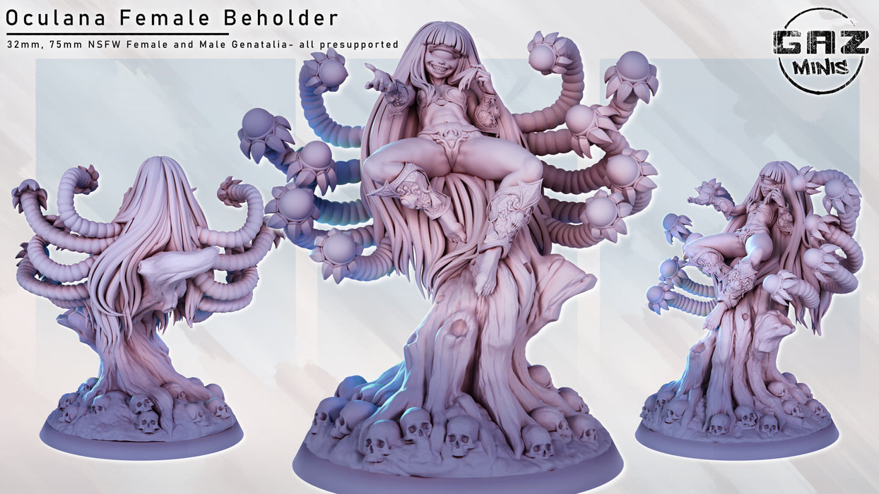 Female Beholder Oculana | Pin-up | Fantasy Miniature | Gaz Minis | [Multi-Listing]