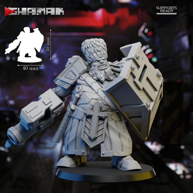 Ogre D | First Born | Grimdark Proxy Miniature | Ghamak TabletopXtra