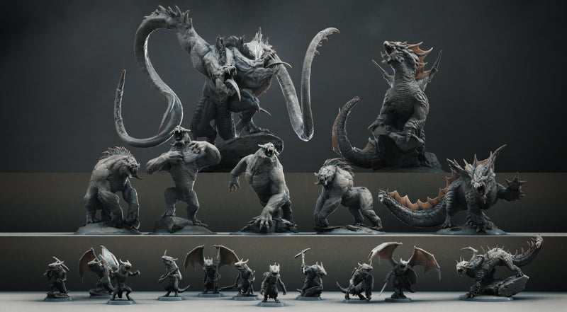 One Too Many Pickaxes Towards The Abyss Miniatures (Full Set) | Fantasy Miniature | Rescale Miniatures TabletopXtra