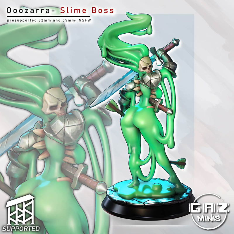Slime Boss Ooozarra | Fantasy Pin-Up | Gaz Minis