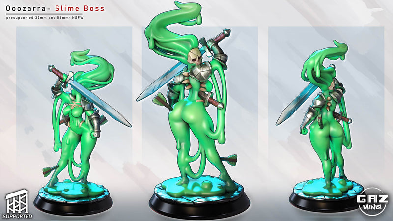 Slime Boss Ooozarra | Fantasy Pin-Up | Gaz Minis