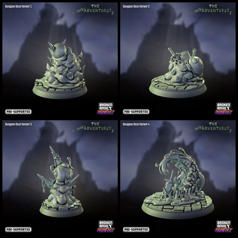 Ooze Miniatures | Mis-Adventurers | Tabletop RPG Miniature TabletopXtra