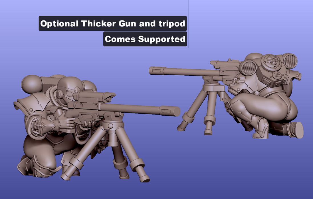 Brynn Sisters Sniper | Pin-up | Sci-Fi Miniature | Gaz Minis | [Multi-Listing]