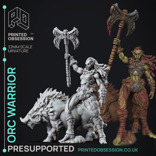 Orc Warrior | NPC Foundlings | Fantasy Miniature | Printed Obsession TabletopXtra