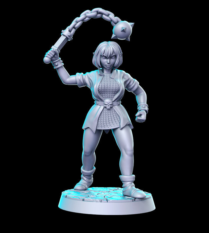 Orc w/ Morning Star | Heroine's Quest Vol 2 | Fantasy Miniature | RN Estudio TabletopXtra