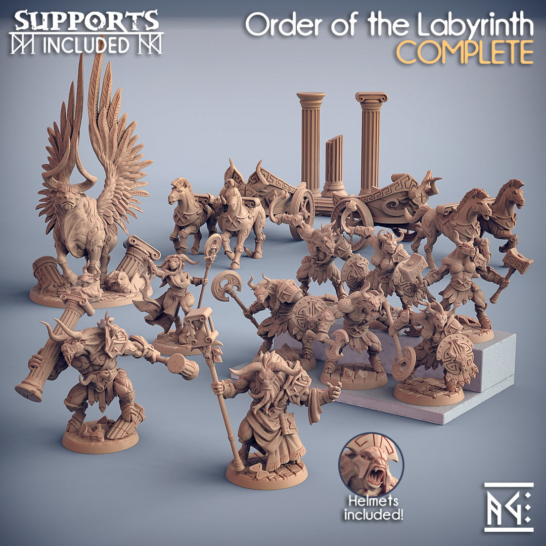 Miniatures Order Order of the Labyrinth Miniatures (Full Set) | Fantasy D&D Miniature ...
